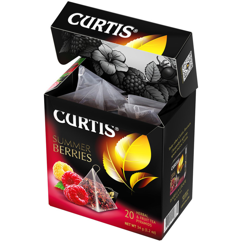 Чай Curtis Summer Berries фруктовый в пирамидках, 20х1.47г — фото 3
