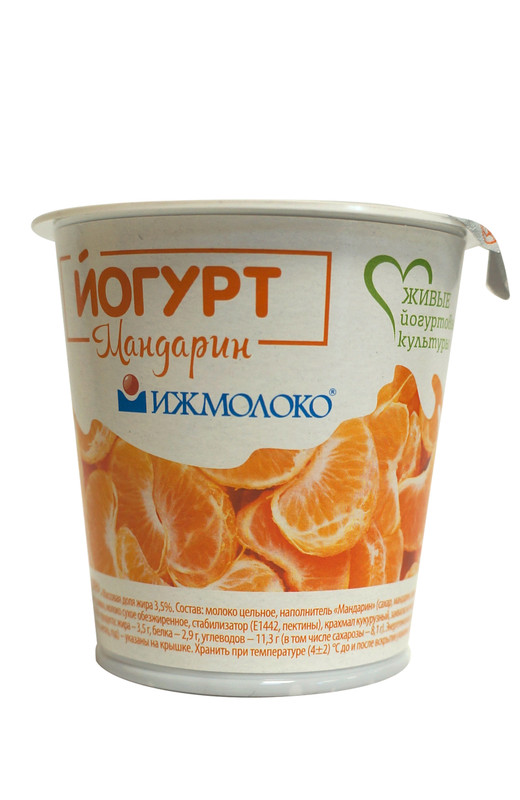Йогурт Ижмолоко фруктовый мандарин 3.5%, 150г