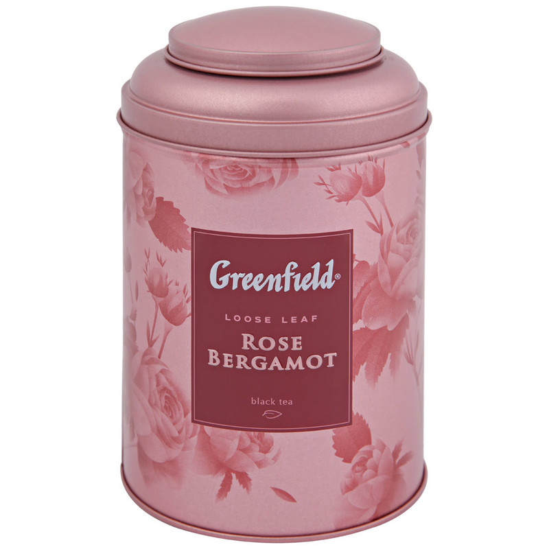 Чай Greenfield Rose Bergamot чёрный байховый с ароматом розы и бергамота, 100г