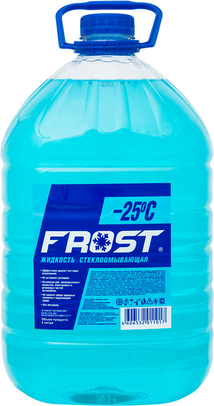 Стеклоомывающая жидкость Frost -25°C, 4л