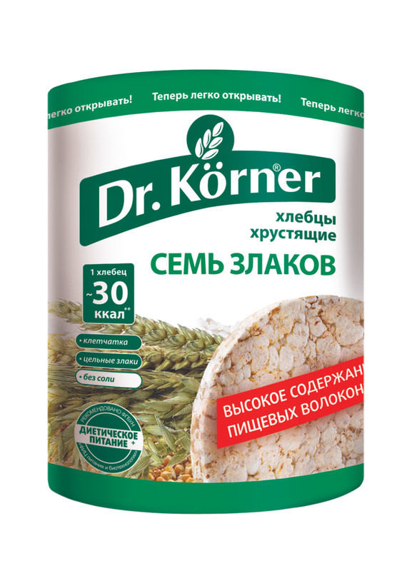 Хлебцы Dr.Korner Семь злаков, 100г