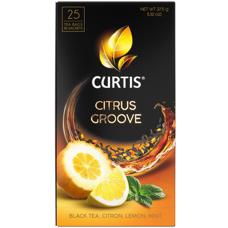 Чай Curtis Citrus Groove черный ароматизированный с добавками, 25х1.5г — фото 1