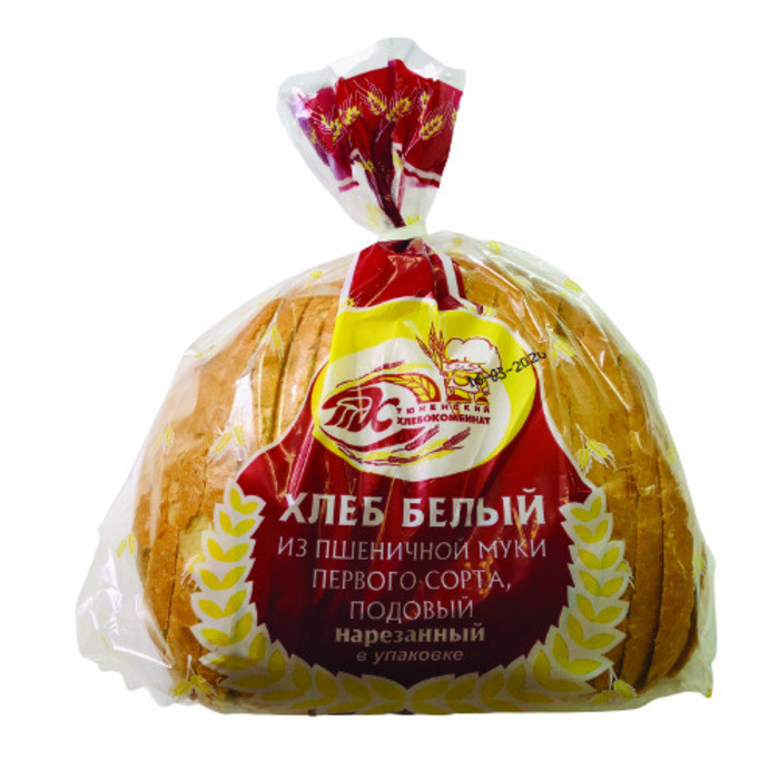 Хлеб пшеничный подовый нарезка 1 сорт, 600г