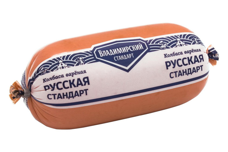 Колбаса варёная Владимирский Стандарт русская стандарт куриная 1 сорт, 500г