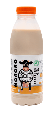 Молоко Очень Важная Корова топлёное 4%, 430мл