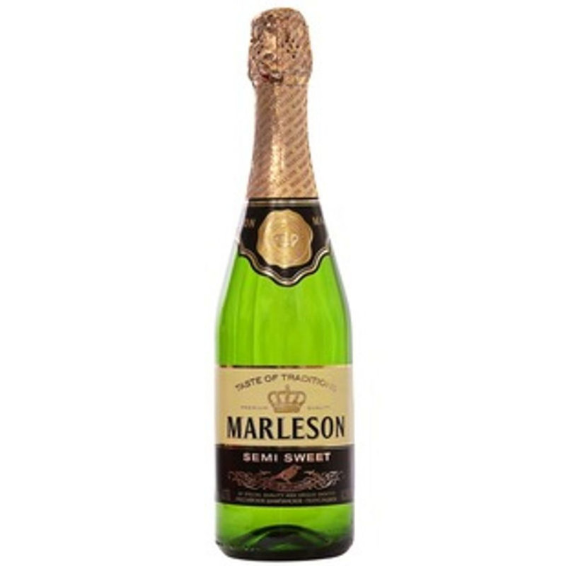 Шампанское Marleson Российское белое полусладкое 10.5-13%, 750мл