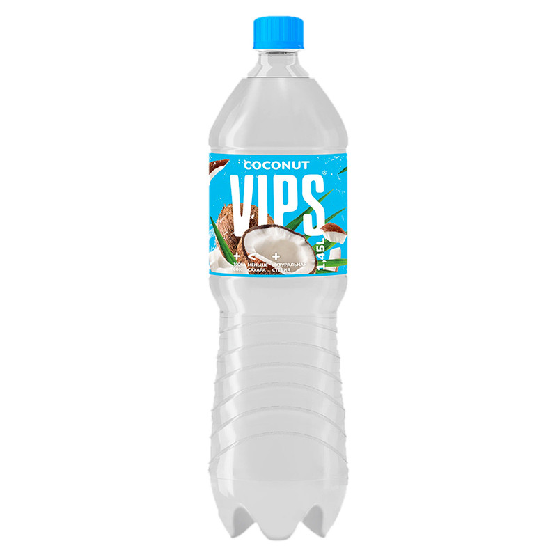 Напиток безалкогольный Vips со вкусом кокоса сильногазированный, 1.45л