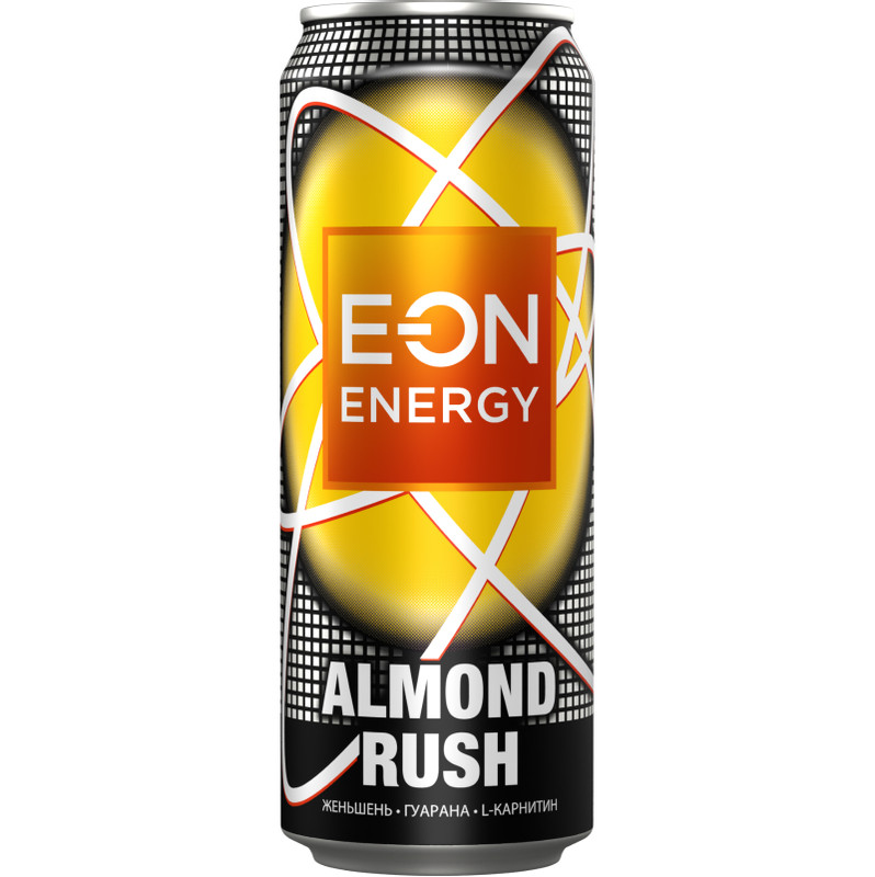 Энергетик E-ON Almond Rush безалкогольный газированный, 450мл