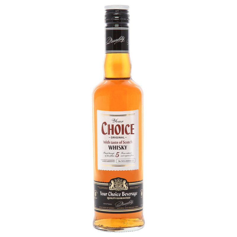 Виски Your Choice 5 со вкусом шотландского виски 40%, 500мл