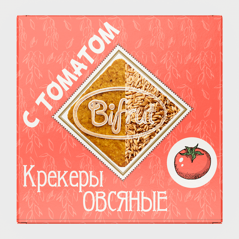 Крекер Bifrut овсяный с томатом, 210г — фото 1