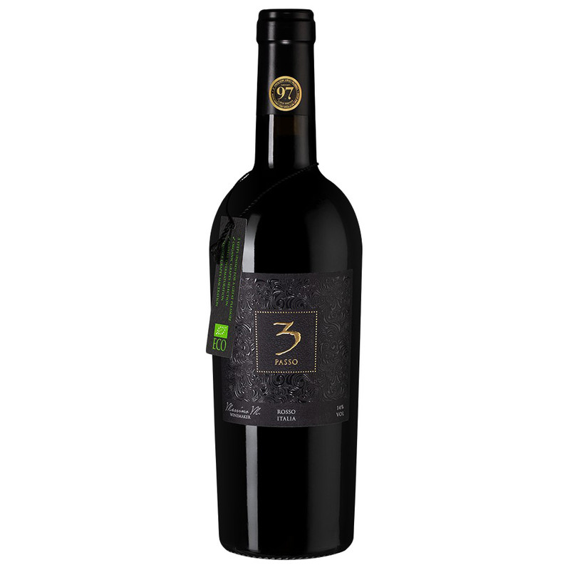 Вино Tre Passo 2018 столовое красное полусухое 14%, 750мл