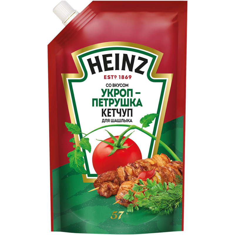 Кетчуп Heinz со вкусом укроп-петрушка для шашлыка 1 категории, 320г — фото 6