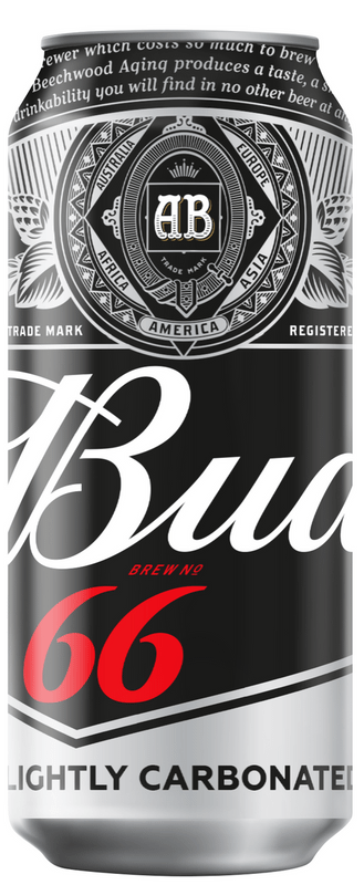 Пиво Bud 66 светлое 4.3%, 450мл