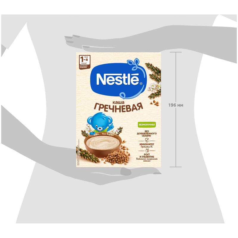 Каша Nestlé безмолочная гречневая для начала прикорма, 200г — фото 6