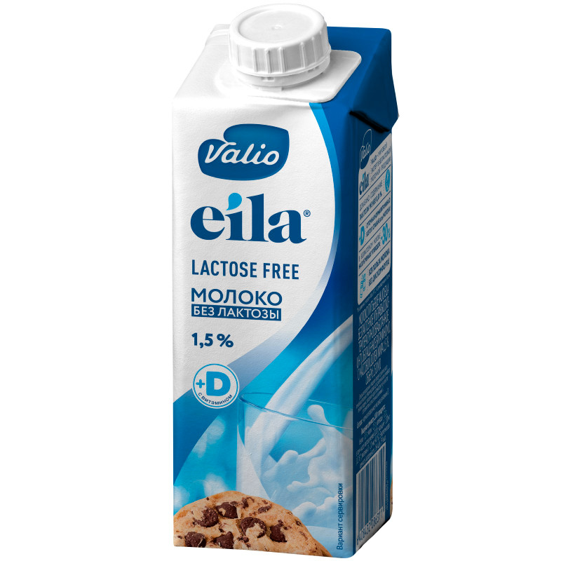 Молоко Viola Eila безлактозное c витамином D ультрапастеризованное 1.5%, 250мл — фото 2