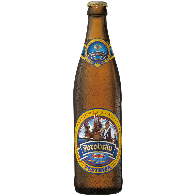 Пиво Arcobrau Фестбир светлое фильтрованное 5.7%, 500мл