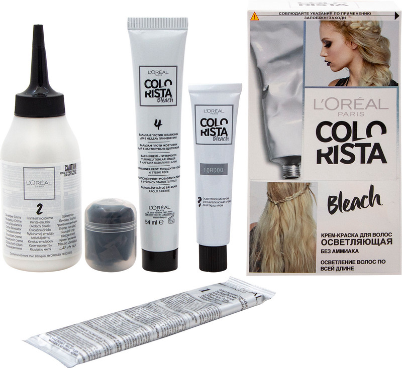 Крем-краска для волос L'Oreal Paris Colorista Bleach осветляющая без аммиака, 154мл — фото 5
