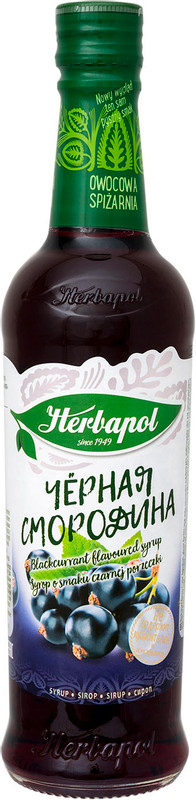 Сироп Herbapol со вкусом чёрной смородины, 420мл