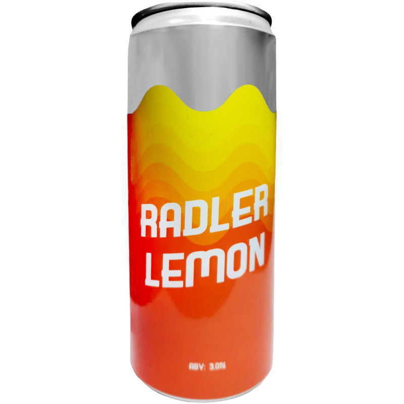 Пивной напиток P:M Craft Brewery Radler Lemon нефильтрованный непастеризованный неосветленный 3%, 330мл