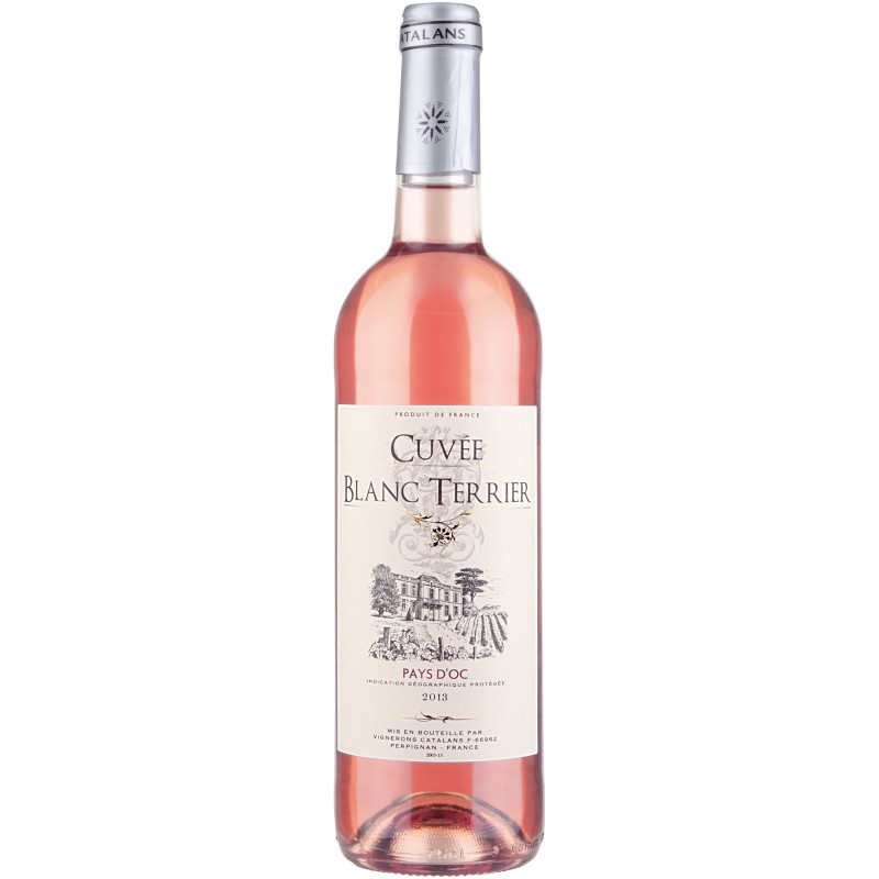Вино Cuvee Blanc Terrier Rose розовое сухое 12.5%, 750мл