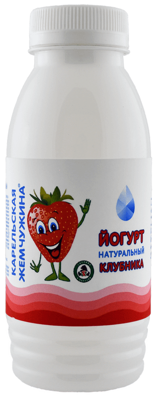 Йогурт фруктовый Карельская Жемчужина Клубника 2.1%, 290мл