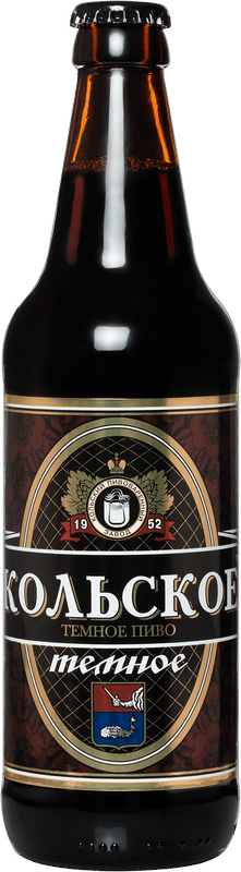 Пиво Кольское тёмное фильтрованное 4.8%, 500мл