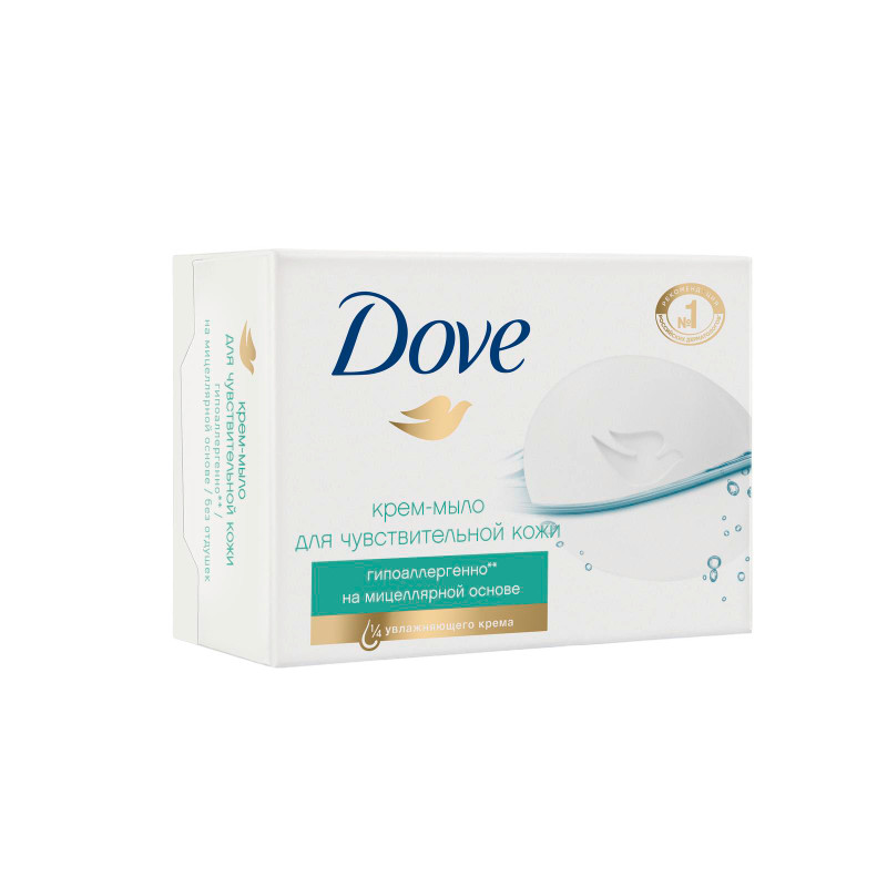 Крем-мыло Dove гипоаллергенное для чувствительной кожи, 100г — фото 1