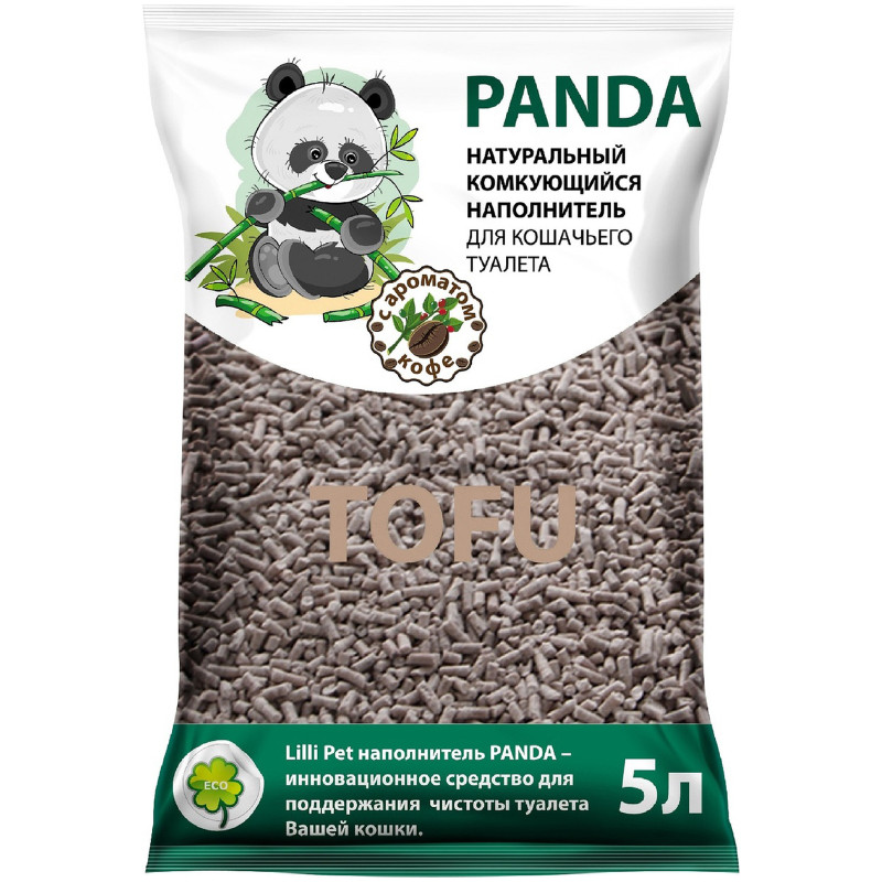 Наполнитель Lilli Pet Panda с ароматом кофе, 5л