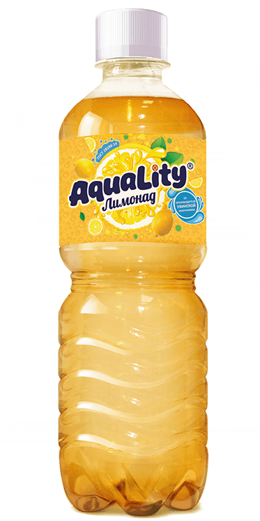 Напиток безалкогольный Aquality лимонад низкокалорийный среднегазированный, 500мл