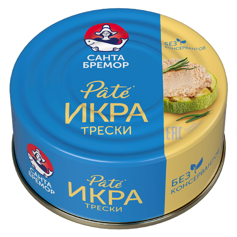 Икра трески Санта Бремор Pate, 90г