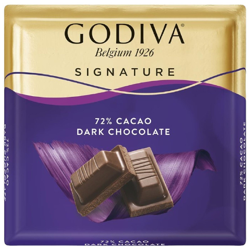 Шоколад Godiva горький 72%, 60г