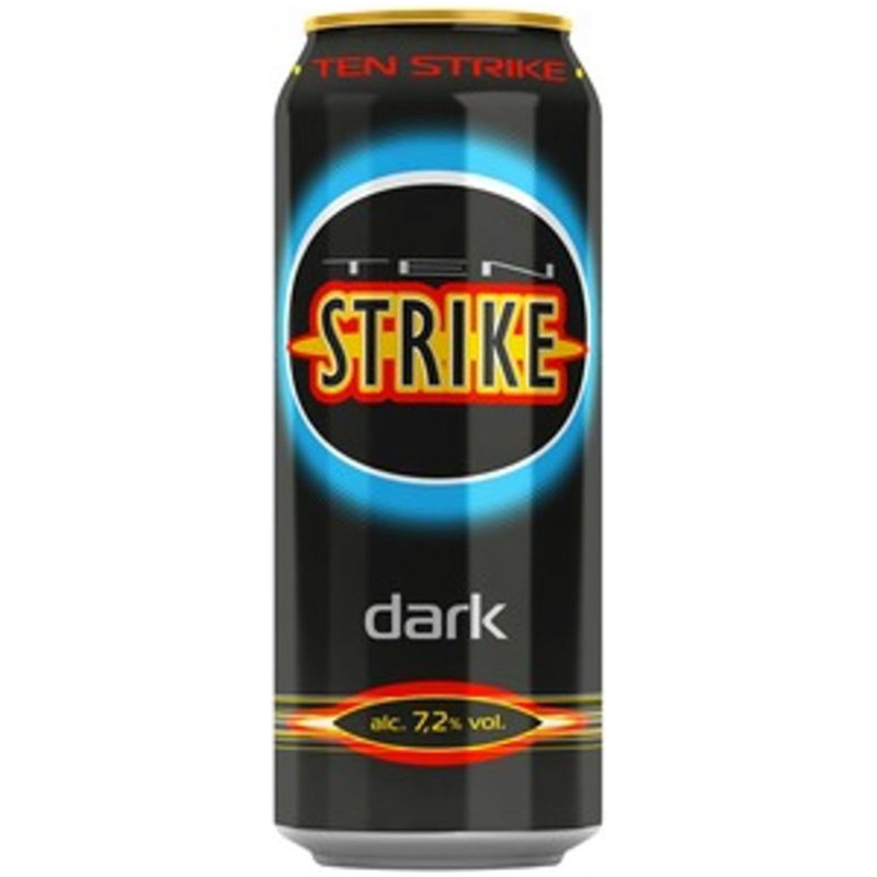Напиток пивной Ten Strike Дарк 7.2%, 450мл — фото 1