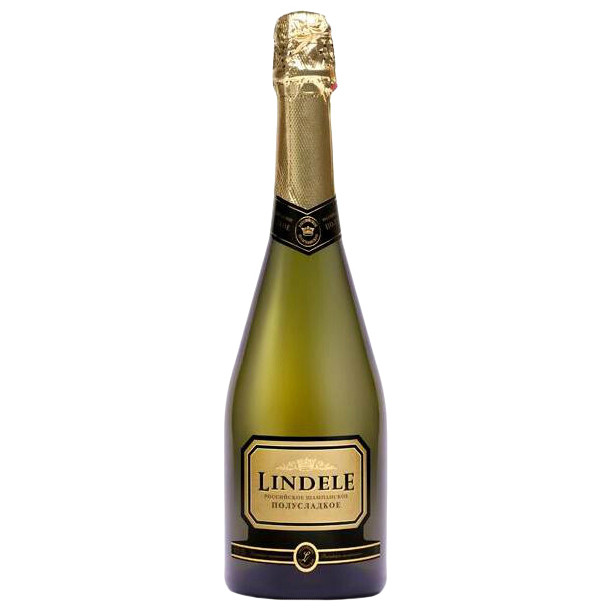 Шампанское Lindele Российское белое полусладкое 10.5-12.5%, 0.75л