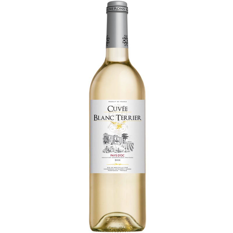 Вино Cuvee Blanc Terrier Blanc белое сухое 12.5%, 750мл