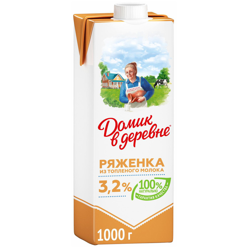 Ряженка Домик в Деревне 3.2%, 1л