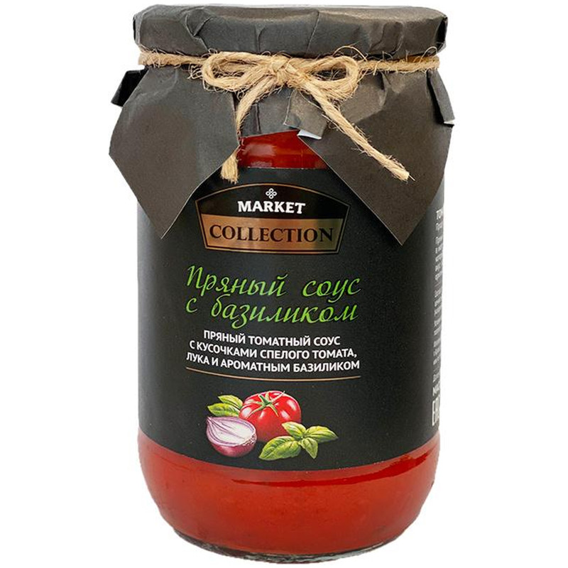 Соус томатный пряный с базиликом Market Collection, 370мл — фото 4