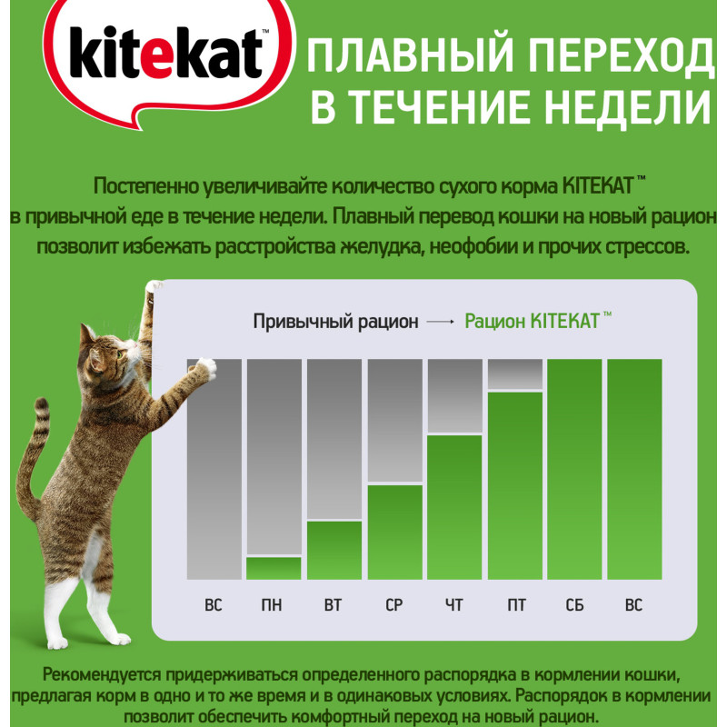 Сухой корм Kitekat полнорационный для взрослых кошек Курочка Аппетитная, 350г — фото 4