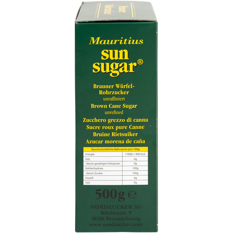 Сахар Sun Sugar коричневый тростниковый кусковой нерафинированный, 500г — фото 3