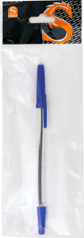 Ручка Sponsor шариковая синяя, 0.8мм — фото 1