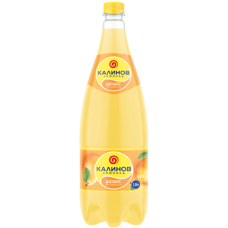 Напиток Калинов Лимонад Классический Дюшес сильногазированный, 1.5л