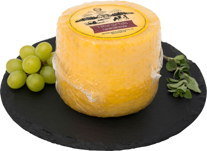 Сыр полутвёрдый фермерский Сырная Губерния Том де буа с душистым перцем 41% — фото 2