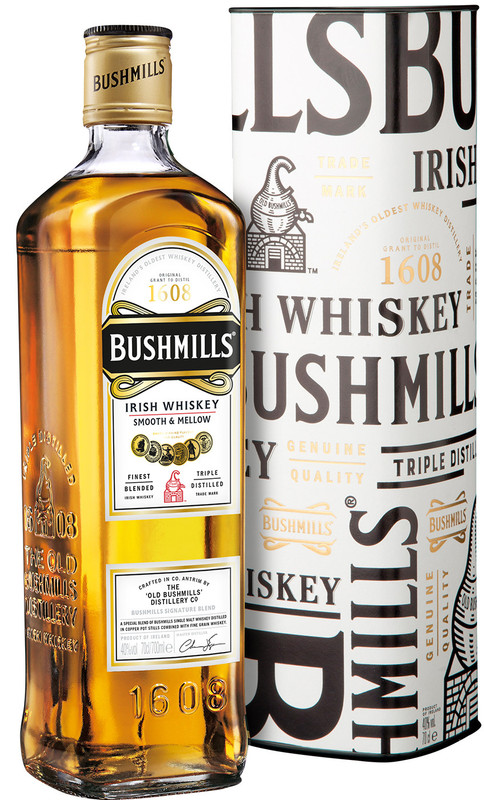Виски Bushmills Ориджинал 40% в подарочной упаковке, 700мл