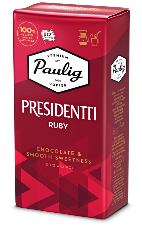 Кофе Paulig Presidentti Ruby молотый, 250г