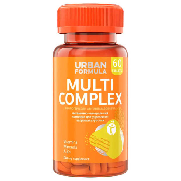 Бад Urban Formula Multi Complex Витаминно-минеральный комплекс от А до Zn в таблетках, 60шт