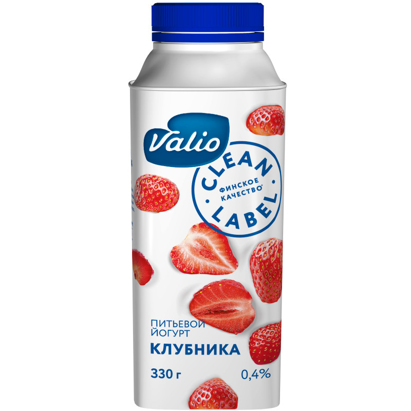 Йогурт Viola питьевой клубника 0.4%, 330мл — фото 2