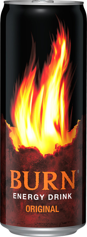 Энергетик Burn безалкогольный газированный, 330мл