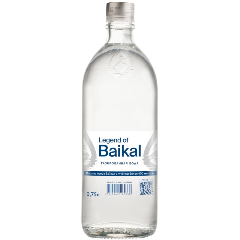 Вода Legend of Baikal природная питьевая газированная, 750мл