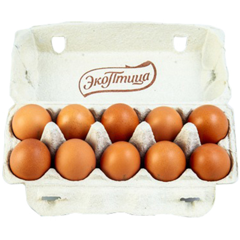 Яйцо куриное Экоптица Липецкое пищевое столовое C1, 10шт — фото 1