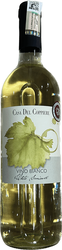 Вино Casa Del Coppiere белое полусладкое 10%, 750мл — фото 1