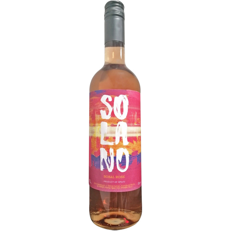 Вино розовое сухое Bobal Rose Solano, 750мл